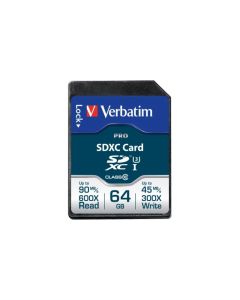 Verbatim PRO Flash-Speicherkarte 64GB SDXC Cl.10 47022