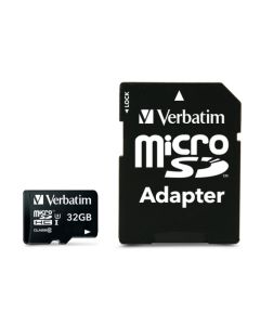 Verbatim PRO MicroSDHC 32GB Cl.10 U3 UHS-I w/Adapter 47041