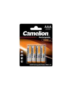 Camelion Pack de 4 piles AAA Micro 1000mAH