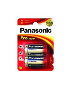 Panasonic Pack de 2 piles Baby C Alcaline LR14, 1.5V Blister  LR14PPG/2BP