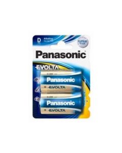 Panasonic Pack de 2 piles Alcaline Mono D LR20, 1.5V Blister  LR20EGE/2BP