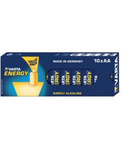 Varta Pack de 10 piles Alkaline Mignon AA Energy Retail Box  04106 229 410