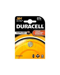 Duracell Batterie Silver Oxide Knopfzelle 364, 1.5V Blister (1-Pack) 067790