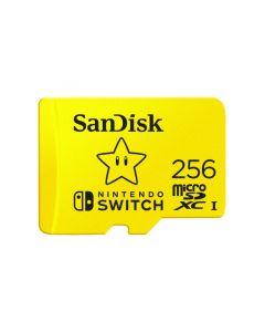 256 GB MicroSDXC SANDISK for Nintendo Switch R100/W90 - SDSQXAO-256G-GNCZN