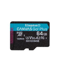 Kingston Canvas Go Plus MicroSDXC 64GB Single Pack SDCG3/64GBSP