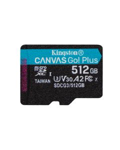 Kingston Canvas Go Plus MicroSDXC 512GB Single Pack SDCG3/512GBSP