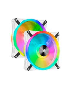 Corsair Fan iCUE QL140 RGB LED PWM Dual Fan Kit White CO-9050106-WW