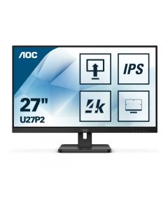 AOC 68,6cm (27) U27P2   1609 HDMI+DP+USB IPS black U27P2