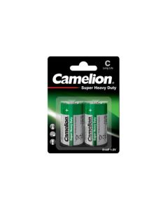 Camelion Paquet de 2 piles Super Heavy Duty Vert Baby C LR14