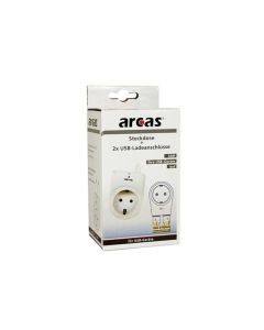 Arcas Prise secteur + 2 x ports USB max. 2100mA