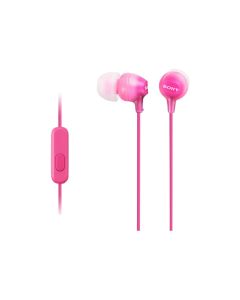 Sony Ecouteurs intra auriculaires filaires avec microphone - Rose - MDREX15APPI.CE7