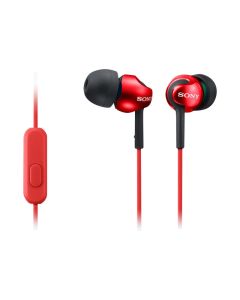 Sony Ecouteurs intra auriculaires filaires avec microphone Rouge MDREX110APR.CE7