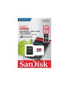 SanDisk carte mémoire MicroSDXC Ultra 128GB SDSQUA4-128G-GN6MA