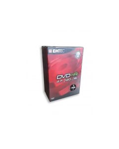 Emtec Pack de 5 DVD-R vierges 4.7GB 16x - box