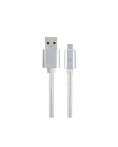CableXpert Câble micro-USB 1,8 m Argenté CCB-mUSB2B-AMBM-6-S