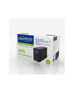 Energenie Onduleur avec écran LCD, 650 VA, noir - EG-UPS-031