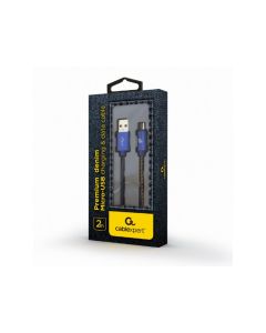 Câble Micro-USB CableXpert avec connecteurs métalliques 2 m CC-USB2J-AMmBM-2M-BL