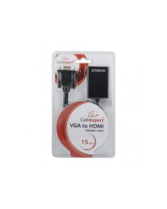 CableXpert Adaptateur VGA vers HDMI / Audio Noir A-VGA-HDMI-01