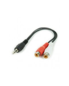 CableXpert prise jack 3,5 mm vers câble audio stéréo 2xCinch 0,2 m CCA-406