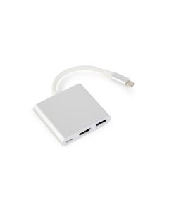 Adaptateur multiple USB Type-C CableXpert - A-CM-HDMIF-02-SV