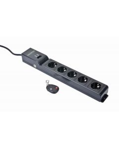 EnerGenie Parasurtenseur télécommandé à 5 prises EG-SP5-U6B-RM