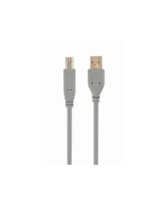 CableXpert USB 2.0 fiche AM vers fiche BM gris CCP-USB2-AMBM-6G
