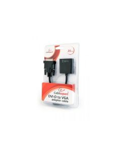 Câble adaptateur CableXpert DVI-D 24 broches mâle vers VGA Noir AB-DVID-VGAF-01