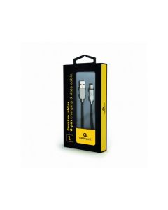 Câble de charge et de données CableXpert 8 broches 1 m noir CC-USB2R-AMLM-1M