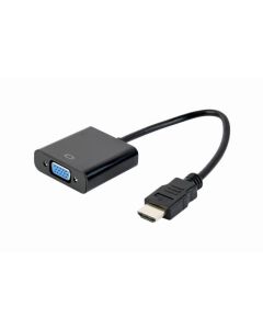 CableXpert Adaptateur HDMI vers VGA / Audio à port unique noir A-HDMI-VGA-04