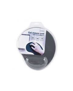 Gembird Tapis de souris en gel avec support de poignet, gris - MP-GEL-GR