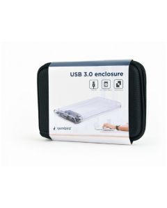 Gembird Boîtier 2.5\'\' USB 3.0 pour lecteur 9,5mm transparent - EE2-U3S9-6