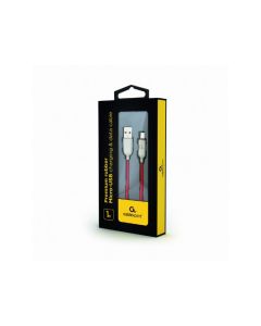 CableXpert Câble de chargement et de données Micro-USB 1m Rouge CC-USB2R-AMmBM-1M-R