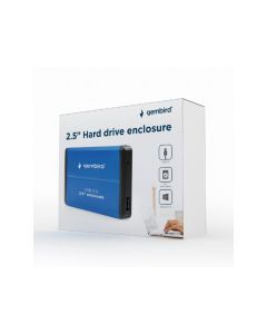 Gembird Boîtier 2.5\'\' USB 3.0, bleu -EE2-U3S-2-B