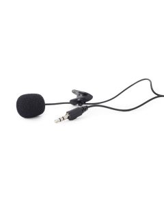 Gembird Microphone 3,5 mm à clipser, noir - MIC-C-01