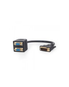 CableXpert DVI-I vers 2x câble répartiteur VGA 0,3 m noir A-DVI-2VGA-01