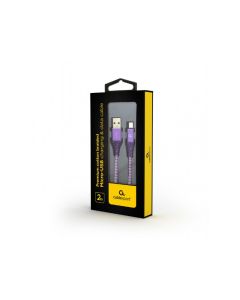 Câble de charge Micro-USB CableXpert 2 m violet / blanc CC-USB2B-AMmBM-2M-PW