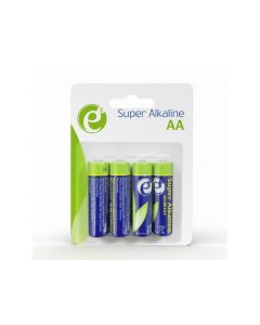 EnerGenie Pack de 4 Piles alcaline AA LR06 - EG-BA-AA4-01