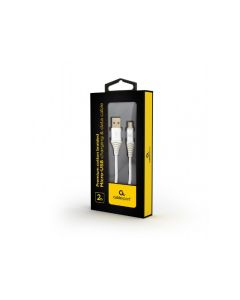 CableXpert Câble de charge Micro-USB 2 m argent / blanc CC-USB2B-AMmBM-2M-BW2