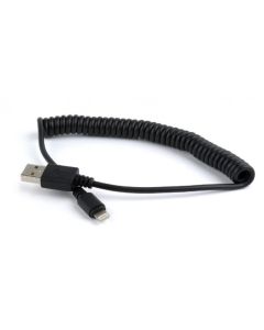 Câble USB Lightning torsadé CableXpert 1.5m CC-LMAM-1.5M