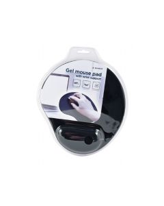 Gembird Tapis souris type gel avec support poignée, Noir - MP-GEL-BK