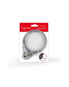 Gembird Verrouillage du câble pour ordinateurs portables (combinaison à 4 chiffres) - LK-CL-01