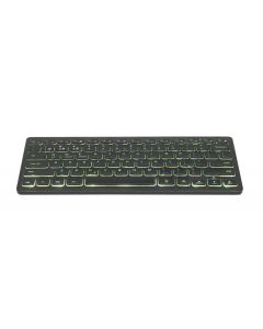 Gembird Clavier rétroéclairage Bluetooth RGB, disposition DE, noir - KB-BTRGB-01-DE