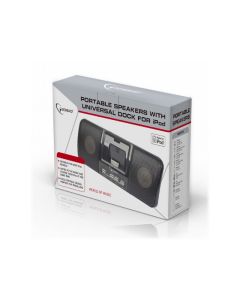 Gembird Haut-parleurs portables avec station d?accueil universelle pour iPhone et iPod - SPK321i