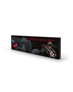 Gembird USB Gaming Tastatur-Maus Set KBS-UMG-01-DE