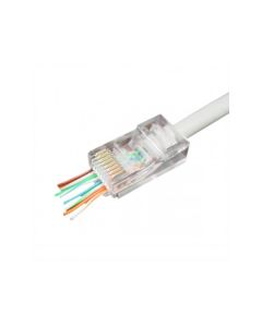 Universal Pass-Through modular UTP Stecker 8P8C 10er Pack LC-PTU-01/50