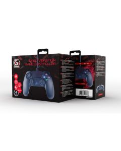 Gembird Contrôleur de jeu à vibration filaire pour PlayStation 4 ou PC, noir - JPD-PS4U-01