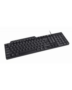 Gembird Clavier multimedia compact, USB, type US, NOIR - KB-UM-104