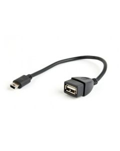 Câble adaptateur CableXpert USB OTG AF vers Mini BM 0,15 m A-OTG-AFBM-002