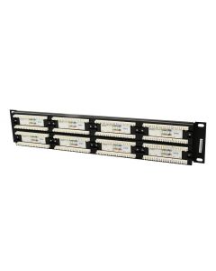 Panneau de brassage CableXpert Cat.6 48 ports avec gestion de câble arrière. NPP-C648CM-001