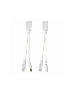CableXpert UTP  jeu de câbles PoE passif 0,15 m PP12-POE-0,15M-W